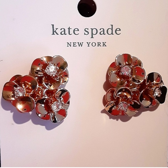 New Kate Spade Shine On Rose Gold Earrings - Picture 10 of 14